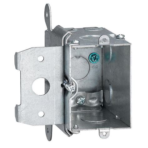 home depot metal receptacle box|wall mounted metal boxes.